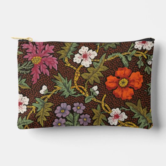 Pochette À Accessoires Victorian Botanical Drawing Floral Accessory Pouch (Recto)