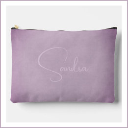 Pochette À Accessoires Vignettes Mouchetées et Violet Violet Fondu avec N