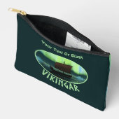Pochette À Accessoires Viking Navire Et Lumières Du Nord (Ouvrir)