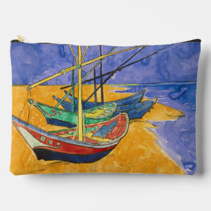 Pochette À Accessoires Vincent van Gogh - Bateaux de pêche sur la plage