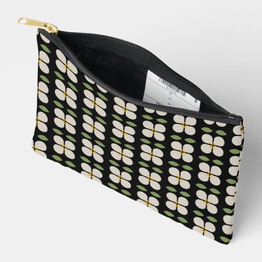 Pochette À Accessoires Vins d'ivoire - Accessoires Floraux Pouch (Ouvrir)