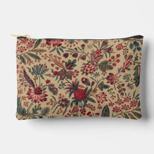 Pochette À Accessoires Vintage Broderie Antique Florale Ameublement