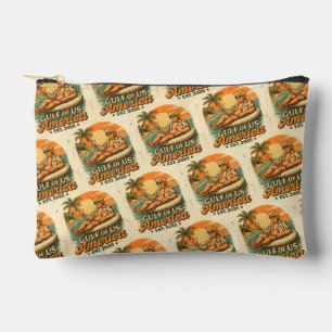 Pochette À Accessoires Vintage drôle Trump Amérique du Golfe 2025