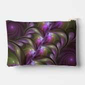 Pochette À Accessoires Violet Abstrait violet violet kaki fractal (Verso)
