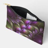 Pochette À Accessoires Violet Abstrait violet violet kaki fractal (Ouvrir)