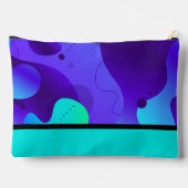 Pochette À Accessoires Violet Et Turquoise (Verso)