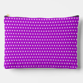 Pochette À Accessoires Violet Frappant Avec De Petits Points Blancs (Recto)