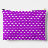 Pochette À Accessoires Violet Frappant Avec De Petits Points Blancs (Verso)