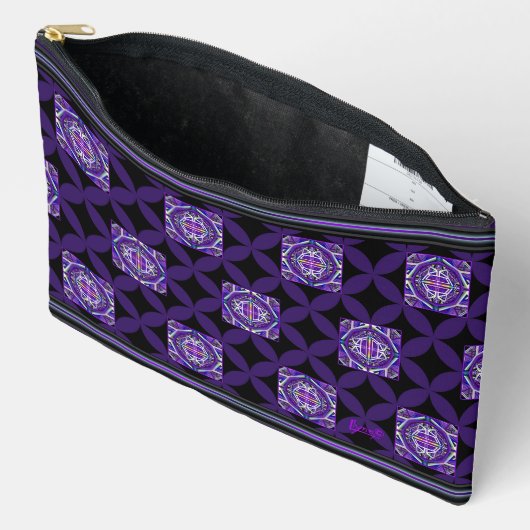 Pochette À Accessoires violet w3 (Ouvrir)