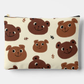 Pochette À Accessoires Visage drôle d'ours (Recto)