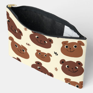 Pochette À Accessoires Visage drôle d'ours