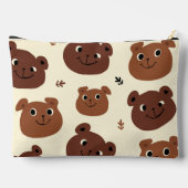 Pochette À Accessoires Visage drôle d'ours (Verso)