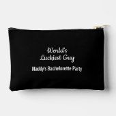 Pochette À Accessoires Visage drôle du marié à une fête de douche de nupt (Verso)