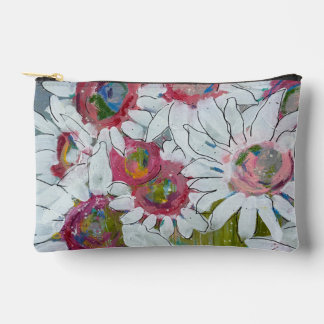 Pochette À Accessoires Visages roses par Lydias Art Sangria