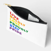 Pochette À Accessoires Vivez Vivement Amour Fièrement Rester Fière (Ouvrir)