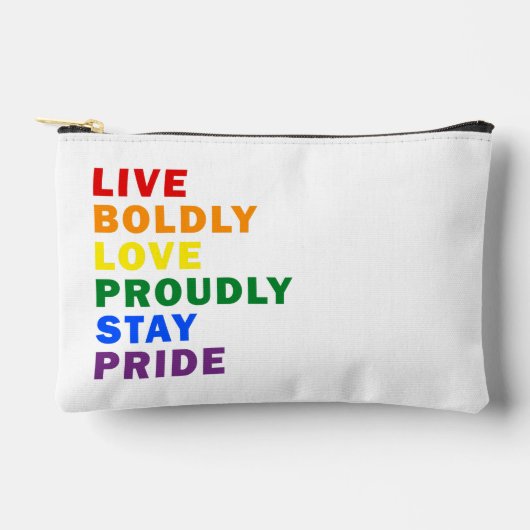 Pochette À Accessoires Vivez Vivement Amour Fièrement Rester Fière (Recto)