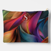 Pochette À Accessoires Vivid Colorful Abstrait Motif, Monogramme (Verso)
