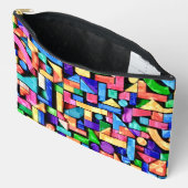 Pochette À Accessoires Vivid Geometric Flow (Ouvrir)