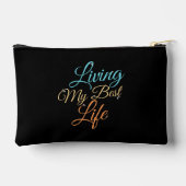 Pochette À Accessoires Vivre ma meilleure vie - Citation positive (Verso)