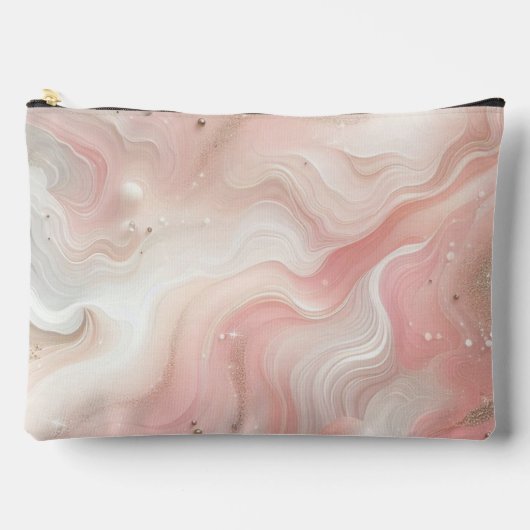 Pochette À Accessoires Voie lactée rose et blanc (Recto)