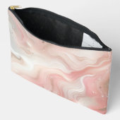 Pochette À Accessoires Voie lactée rose et blanc (Ouvrir)