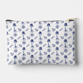 Pochette À Accessoires Voile Illustrant Sml Ptn Navy Bleu+Blanc (Verso)