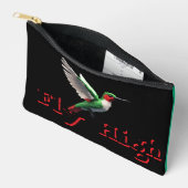 Pochette À Accessoires Voler le colibri (Ouvrir)