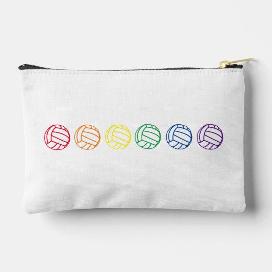 Pochette À Accessoires Volley-ball arc-en-ciel (Verso)