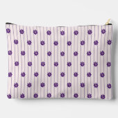 Pochette À Accessoires Vos Initiales Violet & Broussailles Fleurs violett (Verso)