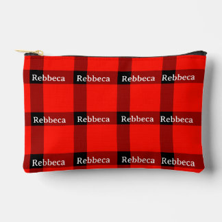 Pochette À Accessoires Votre nom carreau de bœuf