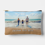 Pochette À Accessoires Votre poche d'accessoires photo avec texte personn (Recto)