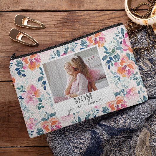 Pochette À Accessoires Vous êtes adoré Aquarelle Floral Fête des Mères