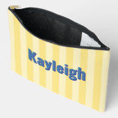 Pochette À Accessoires Voyage de bachelorette côtière jaune (Ouvrir)