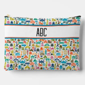 Pochette À Accessoires Voyagez dans le monde thème monogramme (Recto)