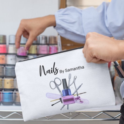 Pochette À Accessoires Watercolor Nail Salon