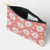 Pochette À Accessoires Wavy Pink Daisies (Ouvrir)