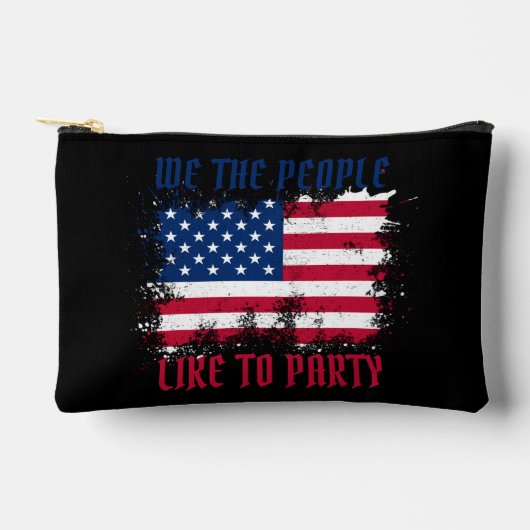 Pochette À Accessoires We people Funny Distressed USA Drapeau Juillet 4 (Recto)