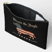 Pochette À Accessoires Weenie Le Peuple Dachshund 4 juillet (Ouvrir)