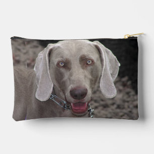 Pochette À Accessoires Weimaraner au chocolat