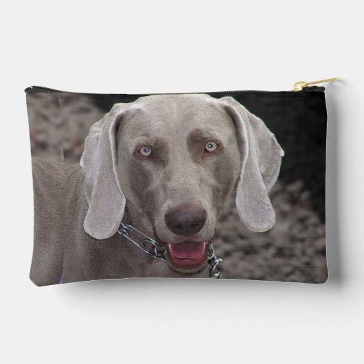 Pochette À Accessoires Weimaraner au chocolat (Verso)