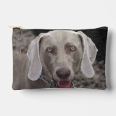 Pochette À Accessoires Weimaraner au chocolat (Recto)