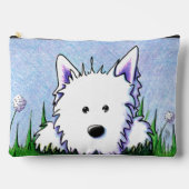 Pochette À Accessoires Westie printanière (Recto)