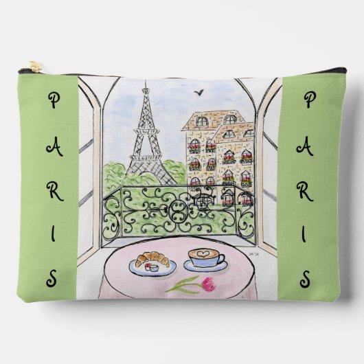 Pochette À Accessoires Whimsical Paris and Eiffel Tower (Recto)