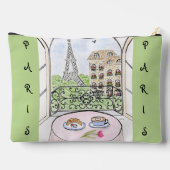 Pochette À Accessoires Whimsical Paris and Eiffel Tower MAHJONG (Verso)