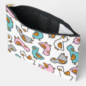 Pochette À Accessoires Whimsical Pastel Cute Cartoon Bébé Canards Canards (Ouvrir)