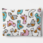 Pochette À Accessoires Whimsical Pastel Cute Cartoon Bébé Canards Canards (Verso)