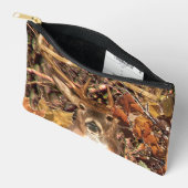 Pochette À Accessoires White Tail Deer Head Fall Energy Spiré sur un (Ouvrir)