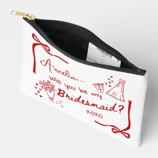 Pochette À Accessoires Will you be my Bridesmaid Proposal (Ouvrir)