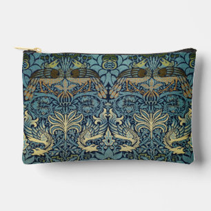Pochette À Accessoires William Morris Paon et Dragon Tissé