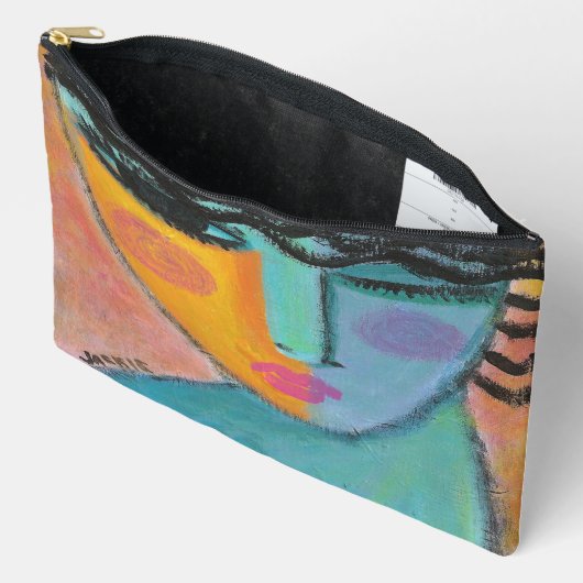 Pochette À Accessoires Wink Art Abstrait original (Ouvrir)